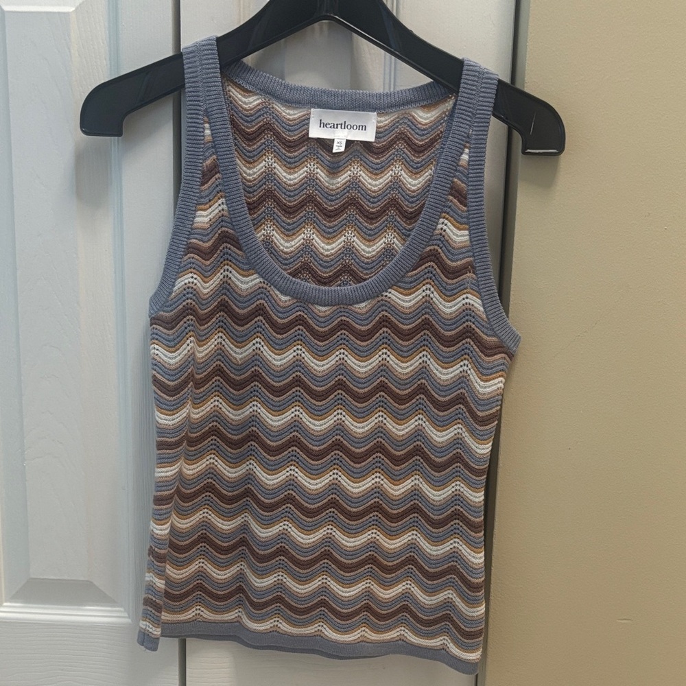 Heartloom knit sleeveless tank